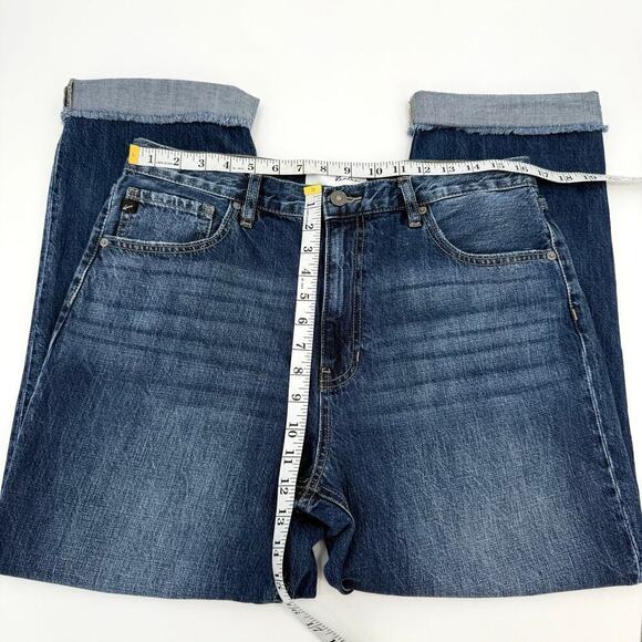 Kancan Finley High-Rise Straight Leg Jeans Relaxed Fit Women’s Size 13/30 Preppy - Picture 8 of 9